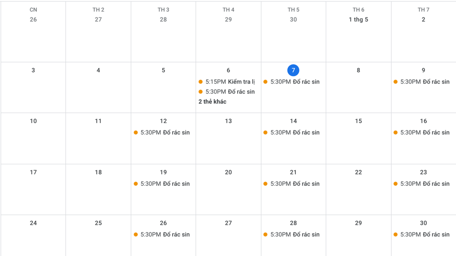 Home Assistant S D ng Google Calendar T o Th ng B o