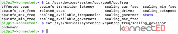 ondemand CPU Governor trên Pi