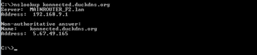 Windows NS Lookup